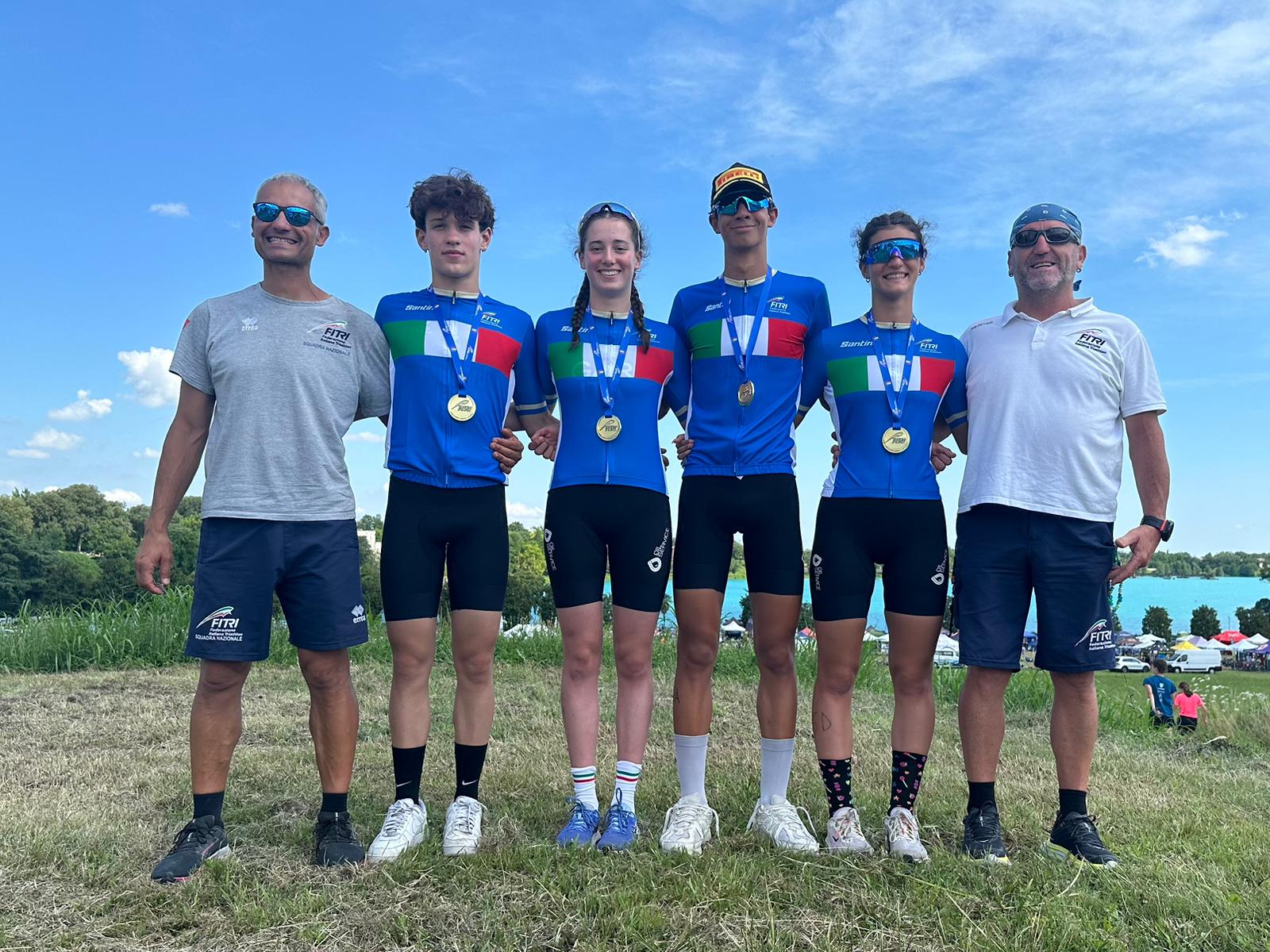 Bella Gar Italy team medals